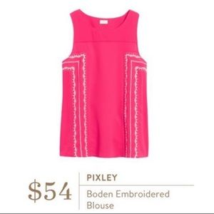 Pixley Boden Embroidered Blouse